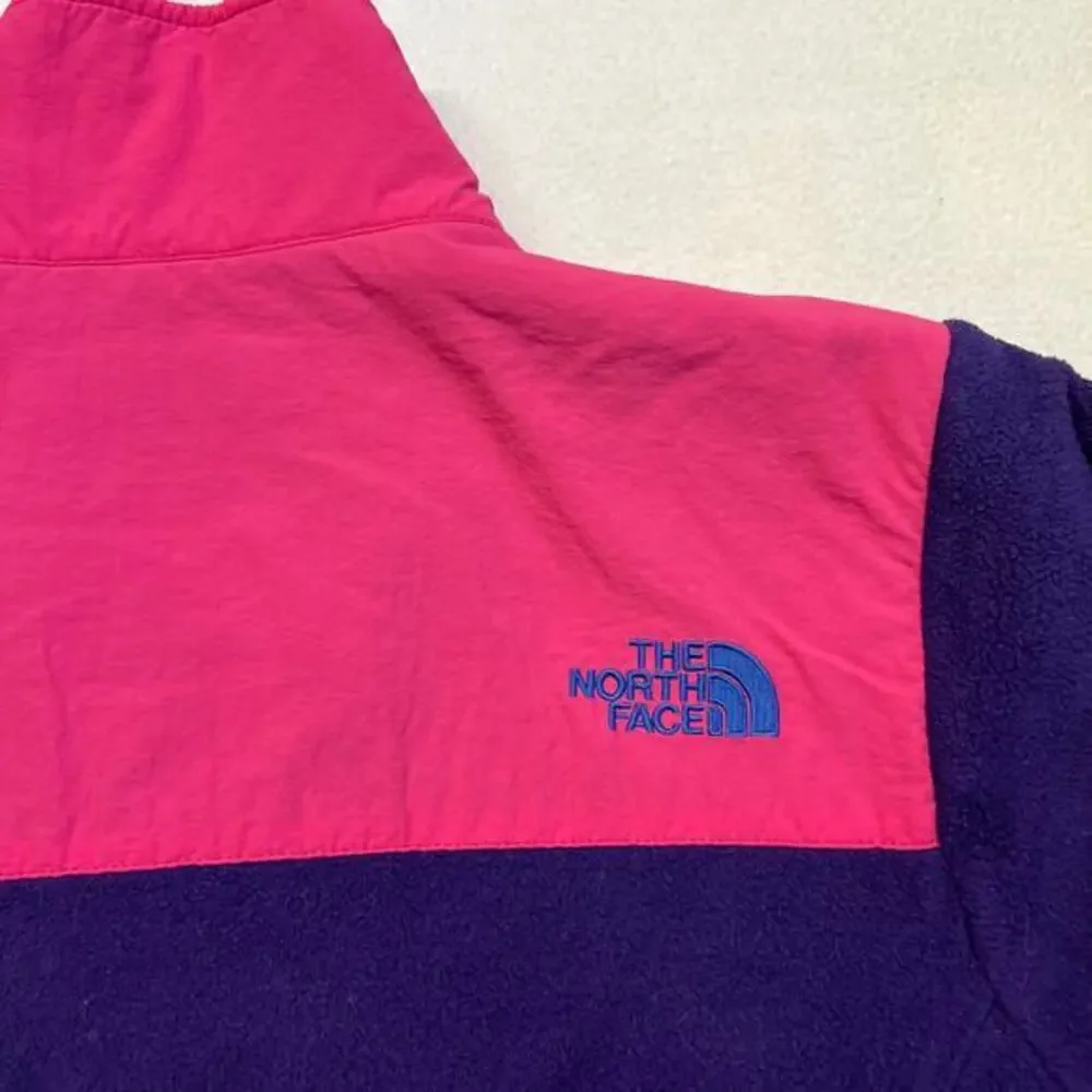 The North Face Womens Custom Denali‎ Fleece Full Zip Jacket Medium Pink & Purple - Picture 6 of 14